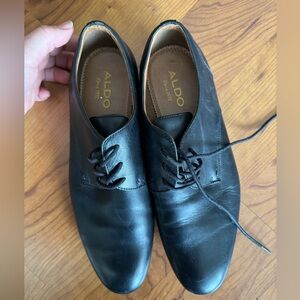Aldo Men's Black Leather Shoes size 8